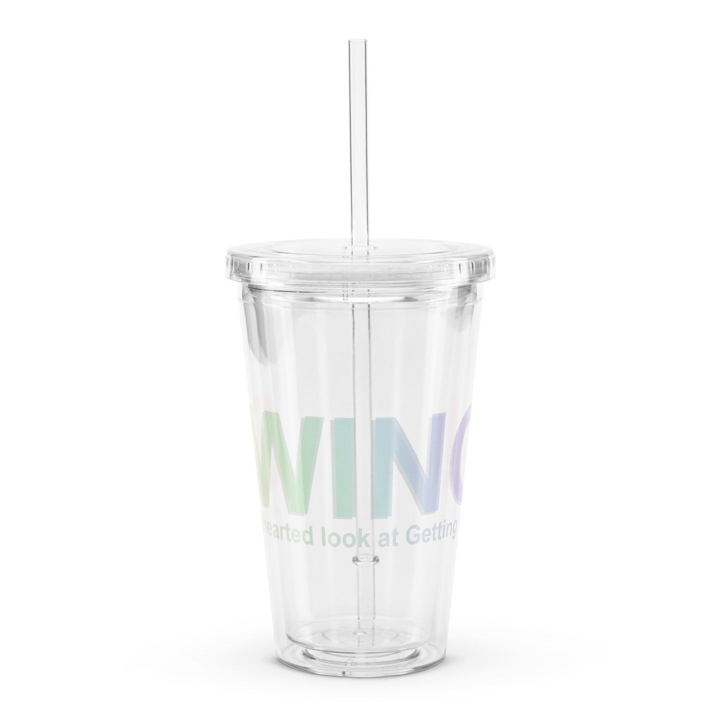 SWING! Clear plastic tumbler