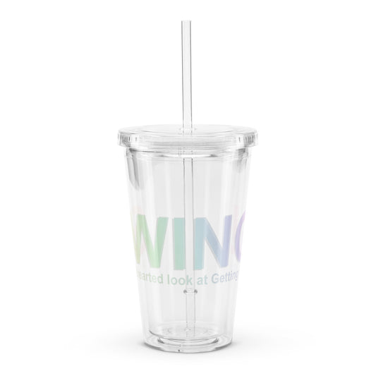 SWING! Clear plastic tumbler