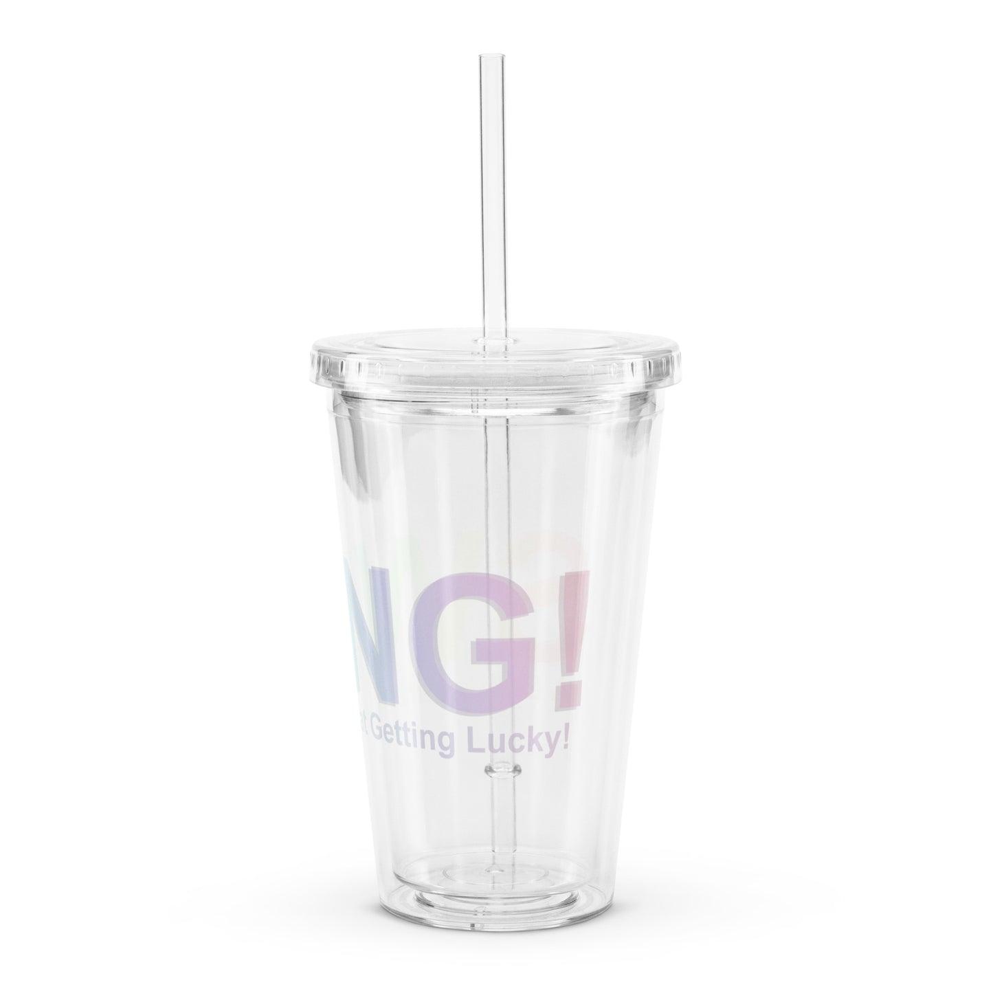 SWING! Clear plastic tumbler