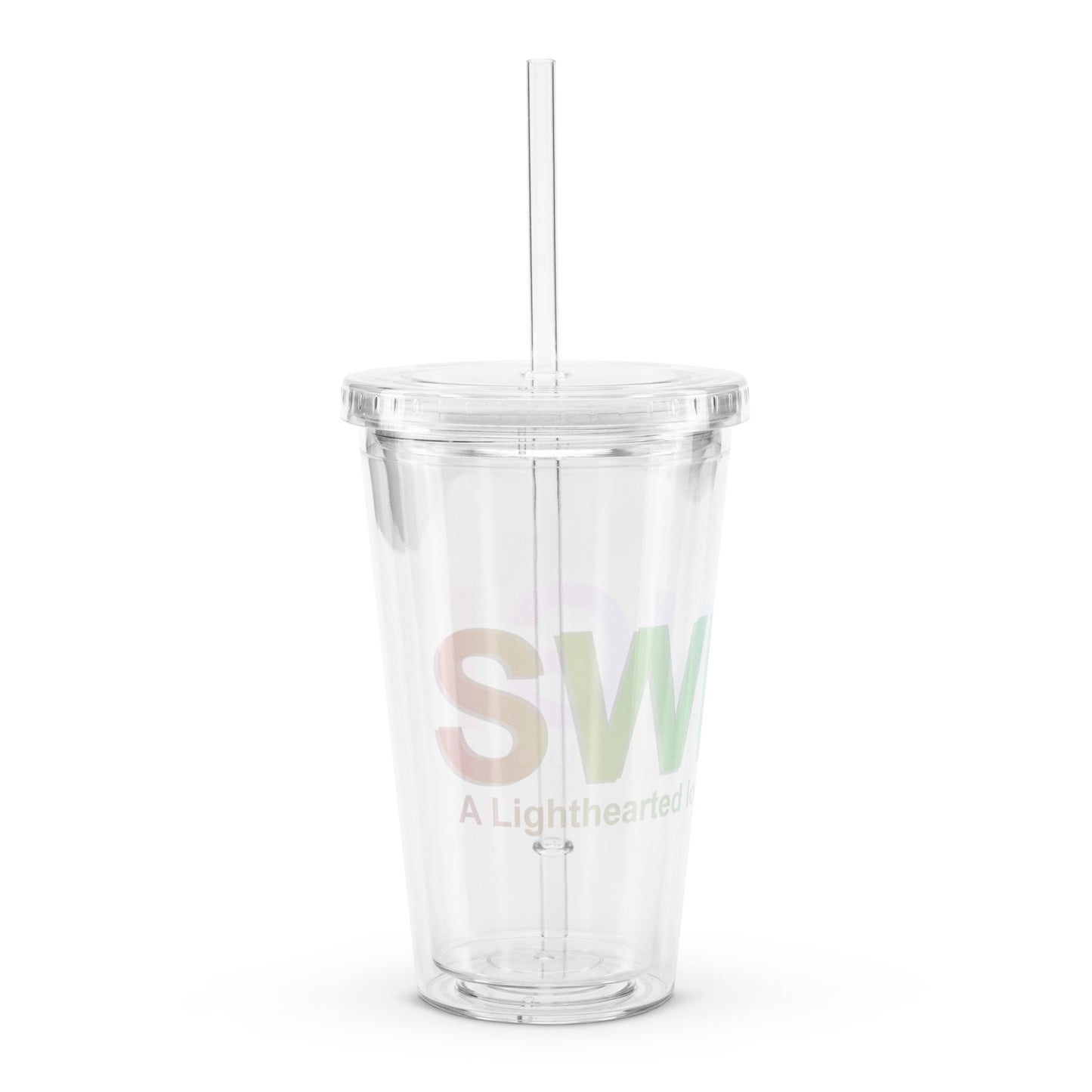 SWING! Clear plastic tumbler